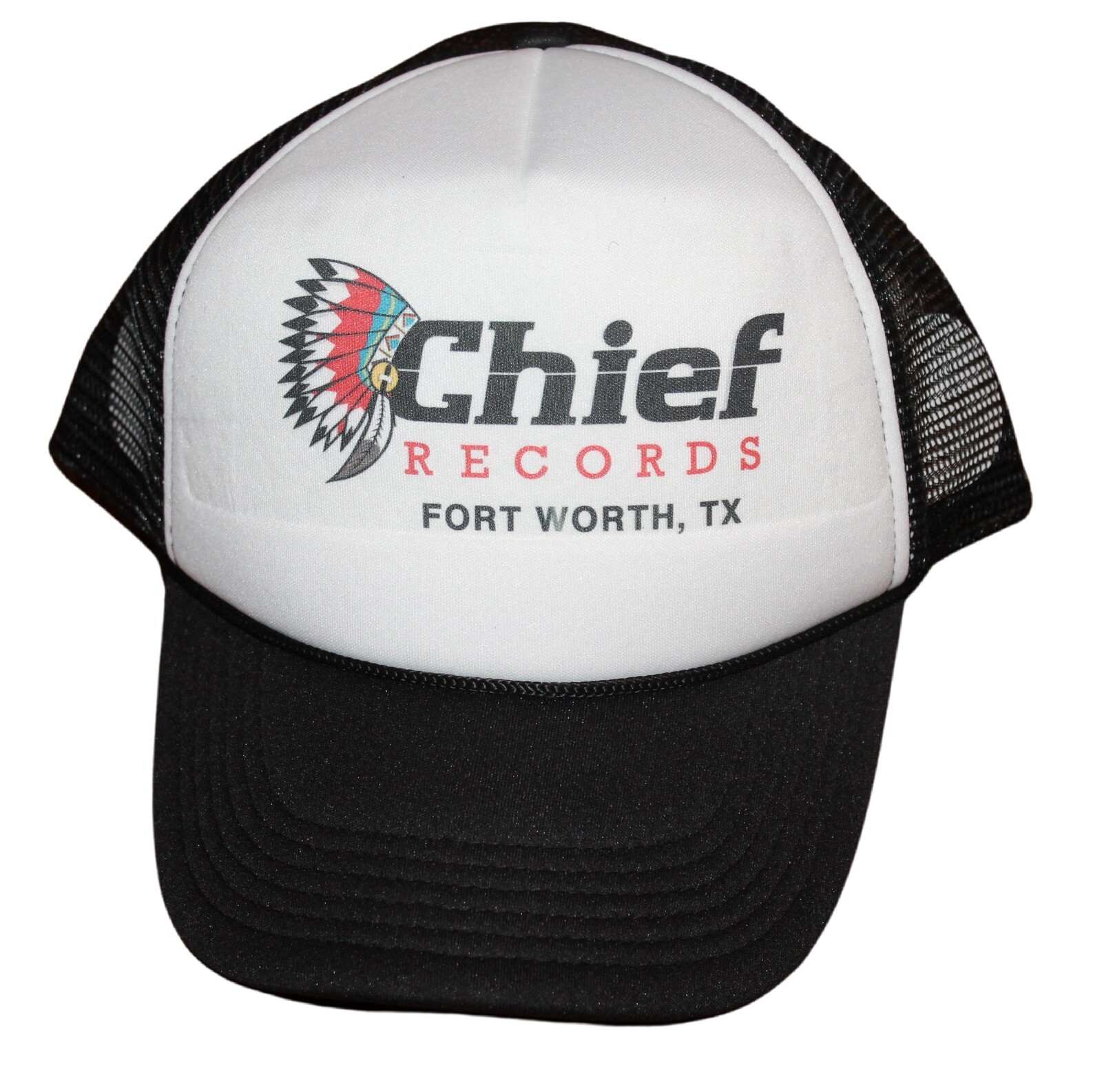 Chief Records Mesh Snapback Trucker Hat OSFA Indian Chief Blackhawk