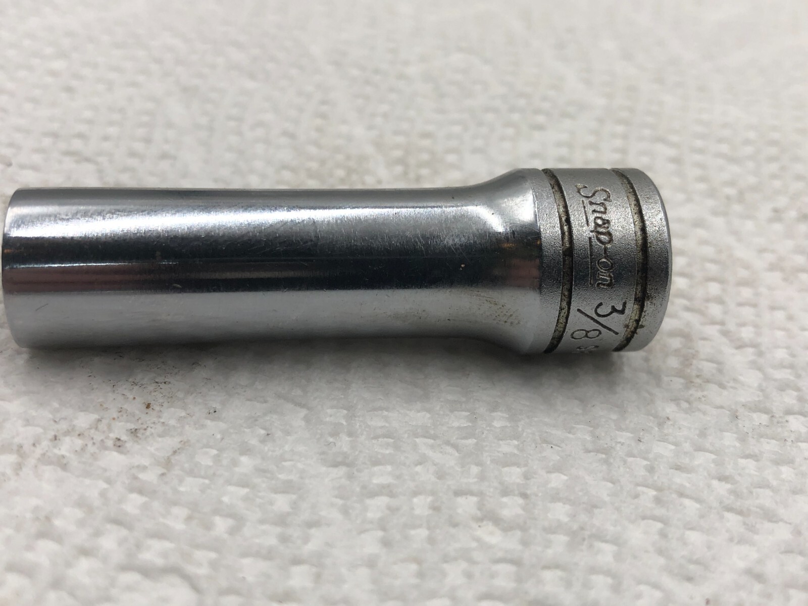 Vintage SNAP-ON TOOLS 3/8" DRIVE DEEP 3/8" SOCKET - 6 POINT - SFS121 - USA
