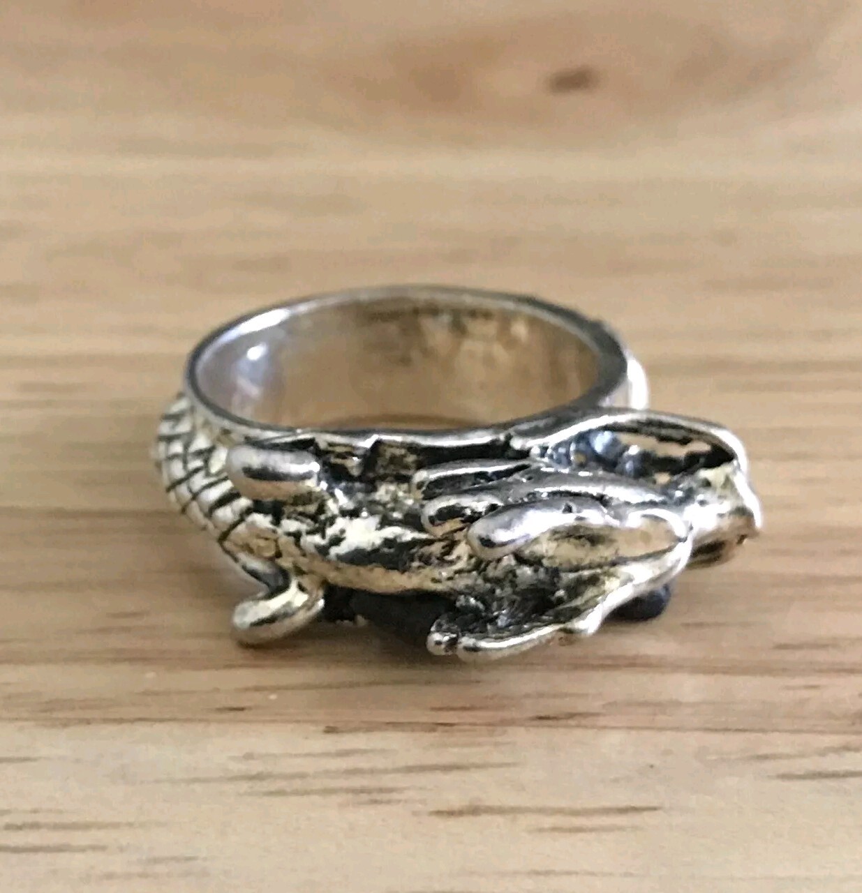 Tibetan Silver Dragon Ring