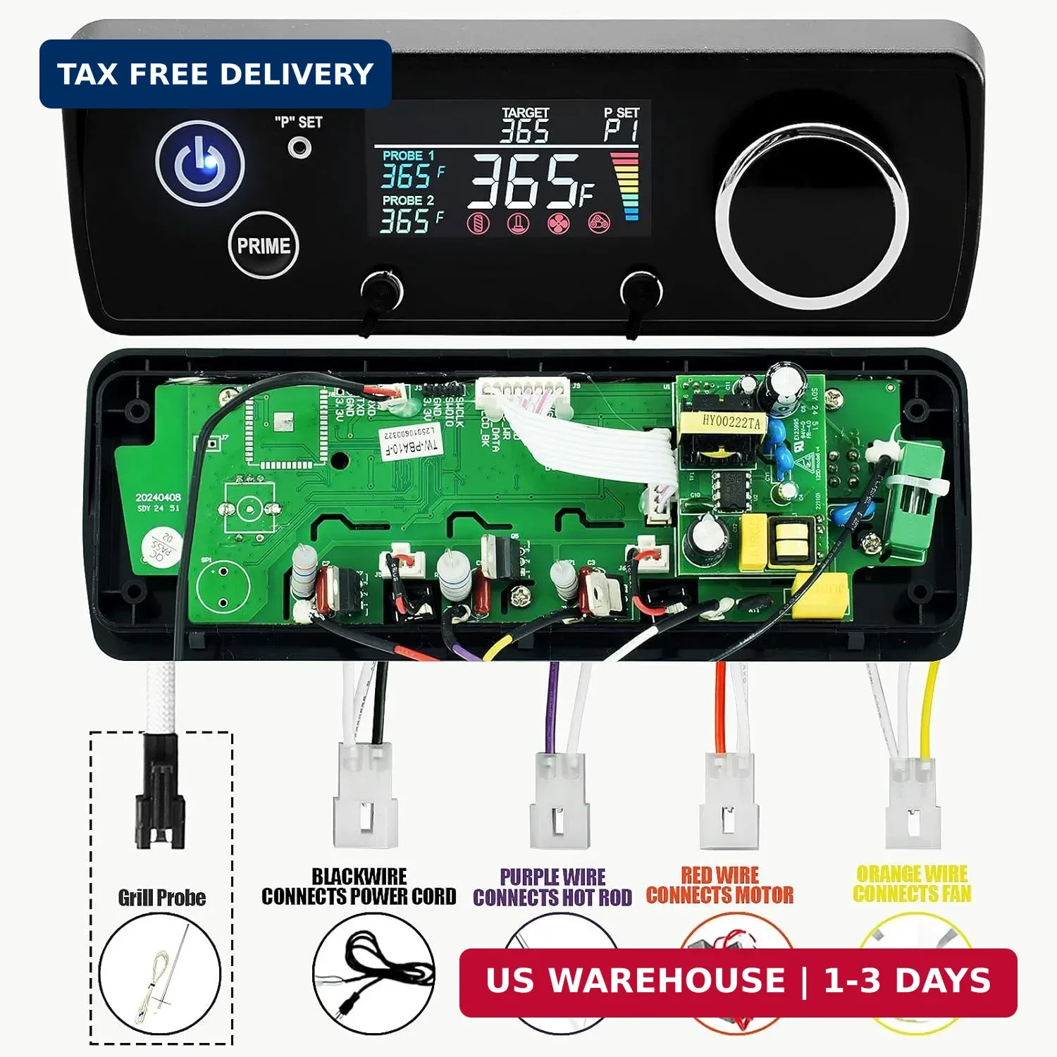 PID Digital Control Board Replacement Parts for Pit Boss, Compatible with PB550G