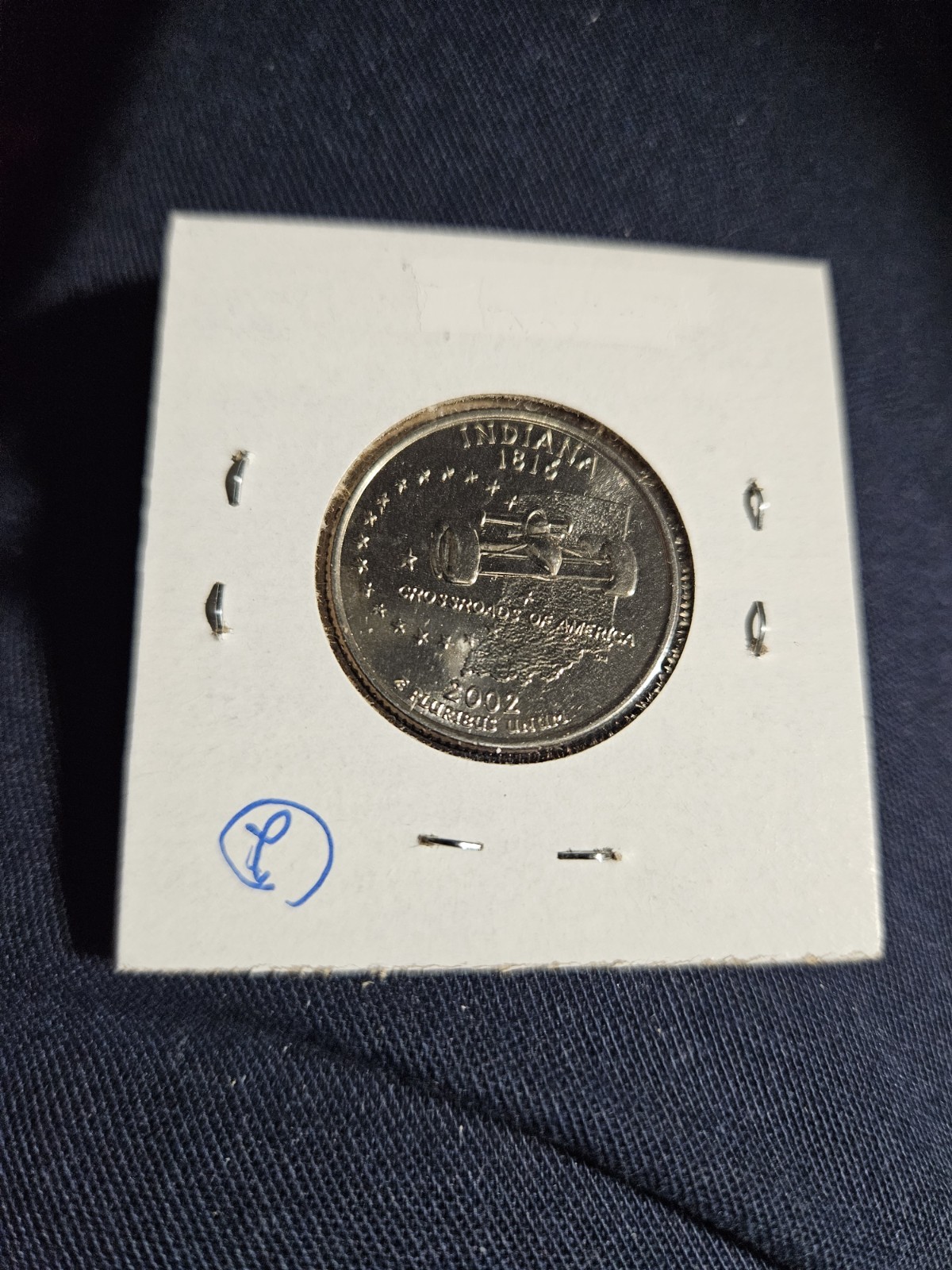2002 P Indiana State Quarter Uncirculated #2