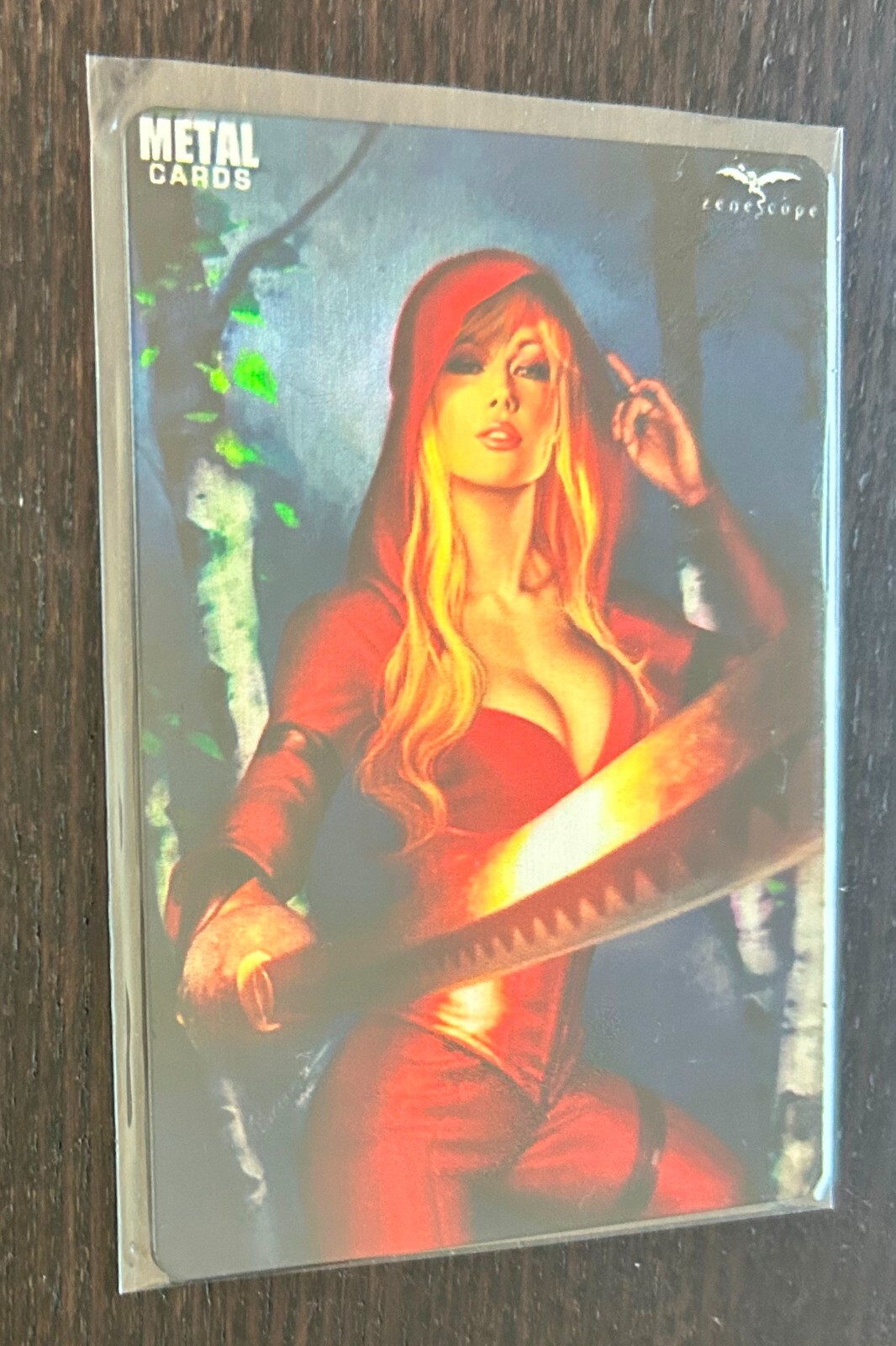 ZENESCOPE METALLIC CARD (36) -- Red Riding Hood -- Bad Girl Metal Card Ltd