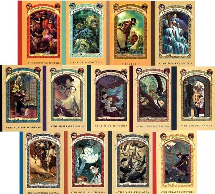 A Series of Unfortunate Events By Lemony Snicket - Complete Set Series Lot of 13
