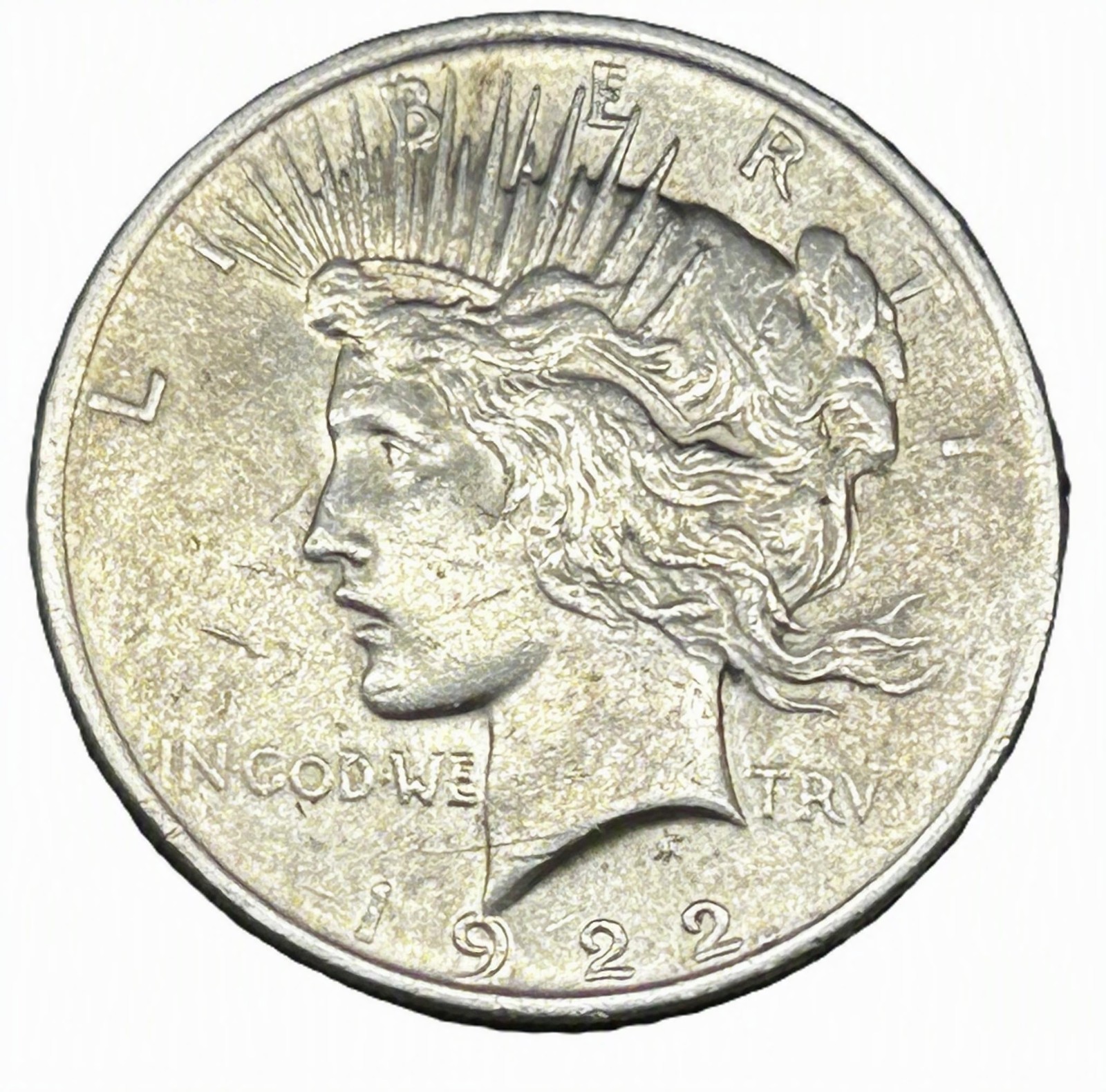 1922 US Silver Peace Dollar $1 -