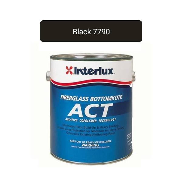 Interlux  ACT Ablative Antifouling Bottom Paint Black 1 Quart Y7790U-QT