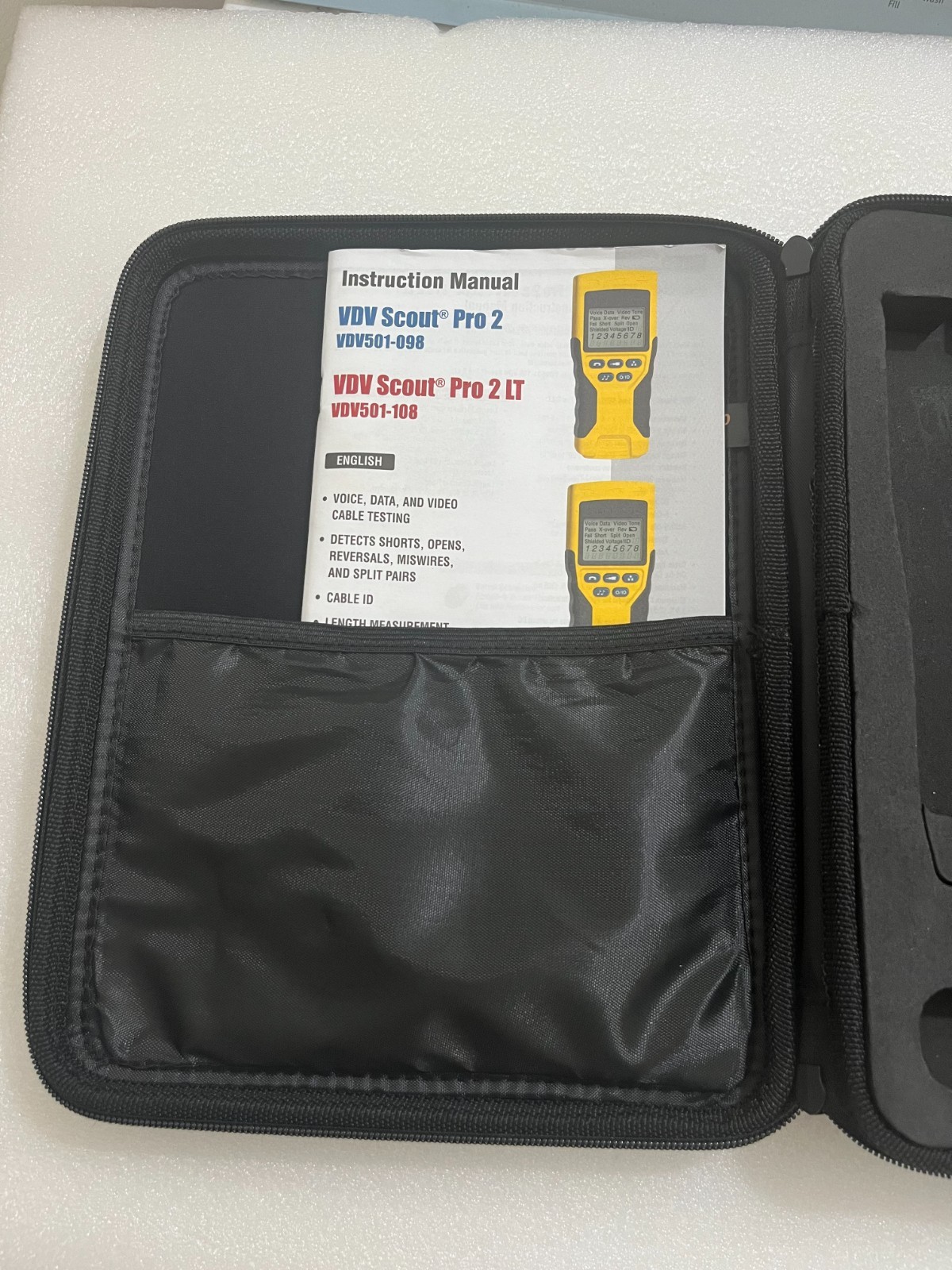 Klein Tools LanMap /CoaxMap Kit 11 pcs and new VDV211-048 and Scout Pro 2 Case