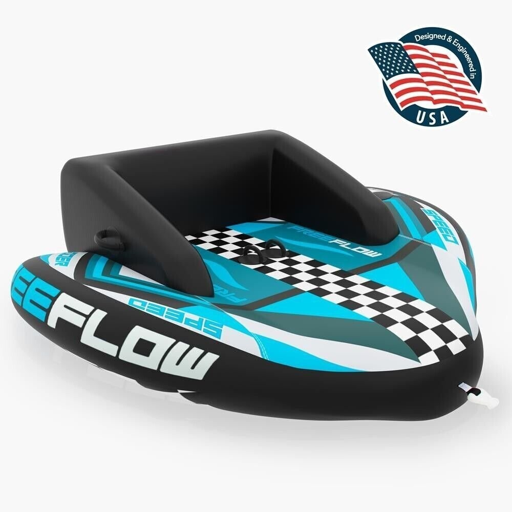 SereneLife High-Quality 2 Person Towable Tube, Inflatable PVC SLTOWBL20