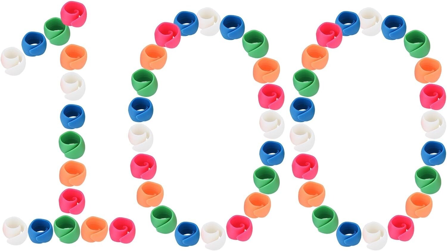 Simthread 100pcs Upgraded Thread Holder/Spool Huggers Compatible with Larger