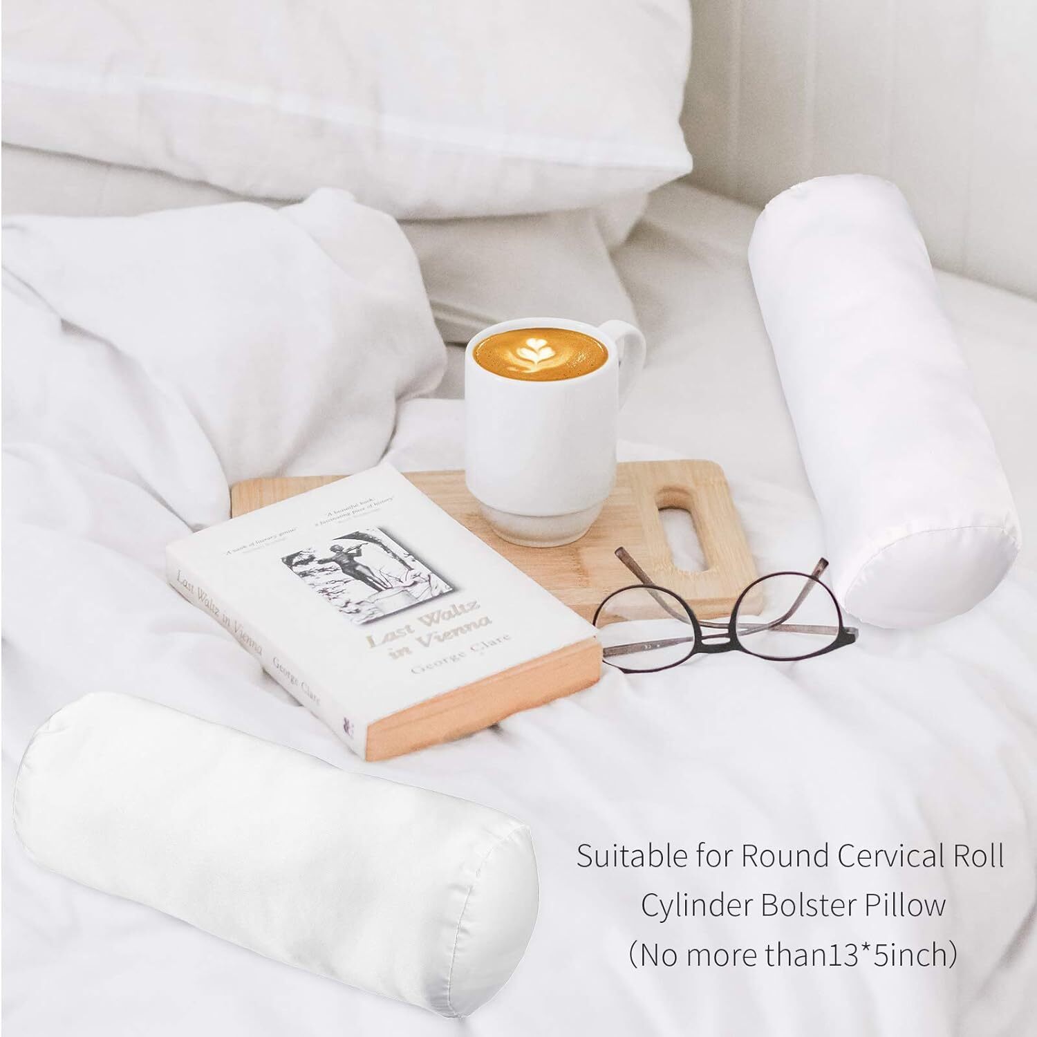Round PILLOW COVER For Cervical Pillow Neck Roll PILLOW CASE Artificial Silk