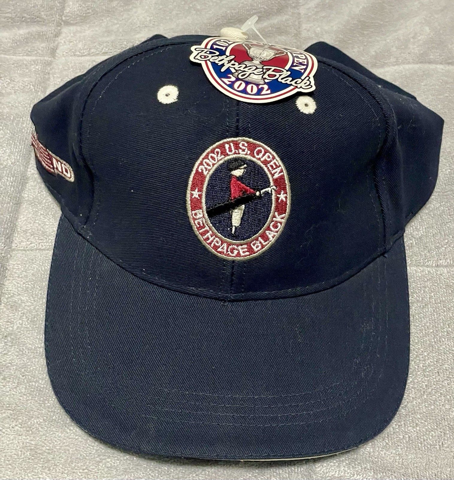2002 US Open Bethpage Black Ahead Headgear Adjustable Hat Brand New with Tags