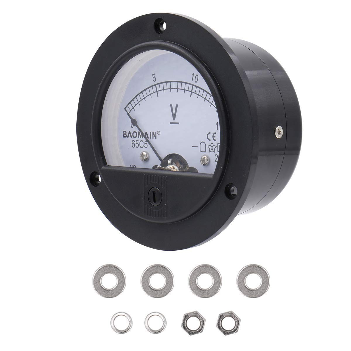 User-Friendly DC 0-15V Analog Voltmeter with Tuning Button and Clear Scale