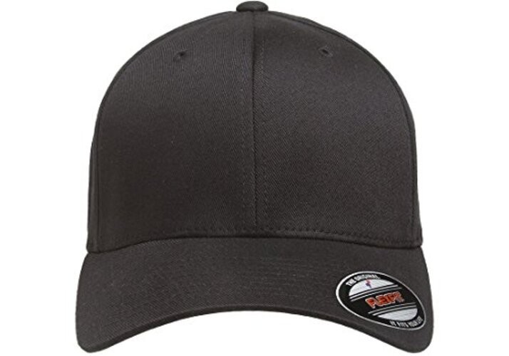 Men's Athletic Baseball Fitted Cap Small-Medium Black