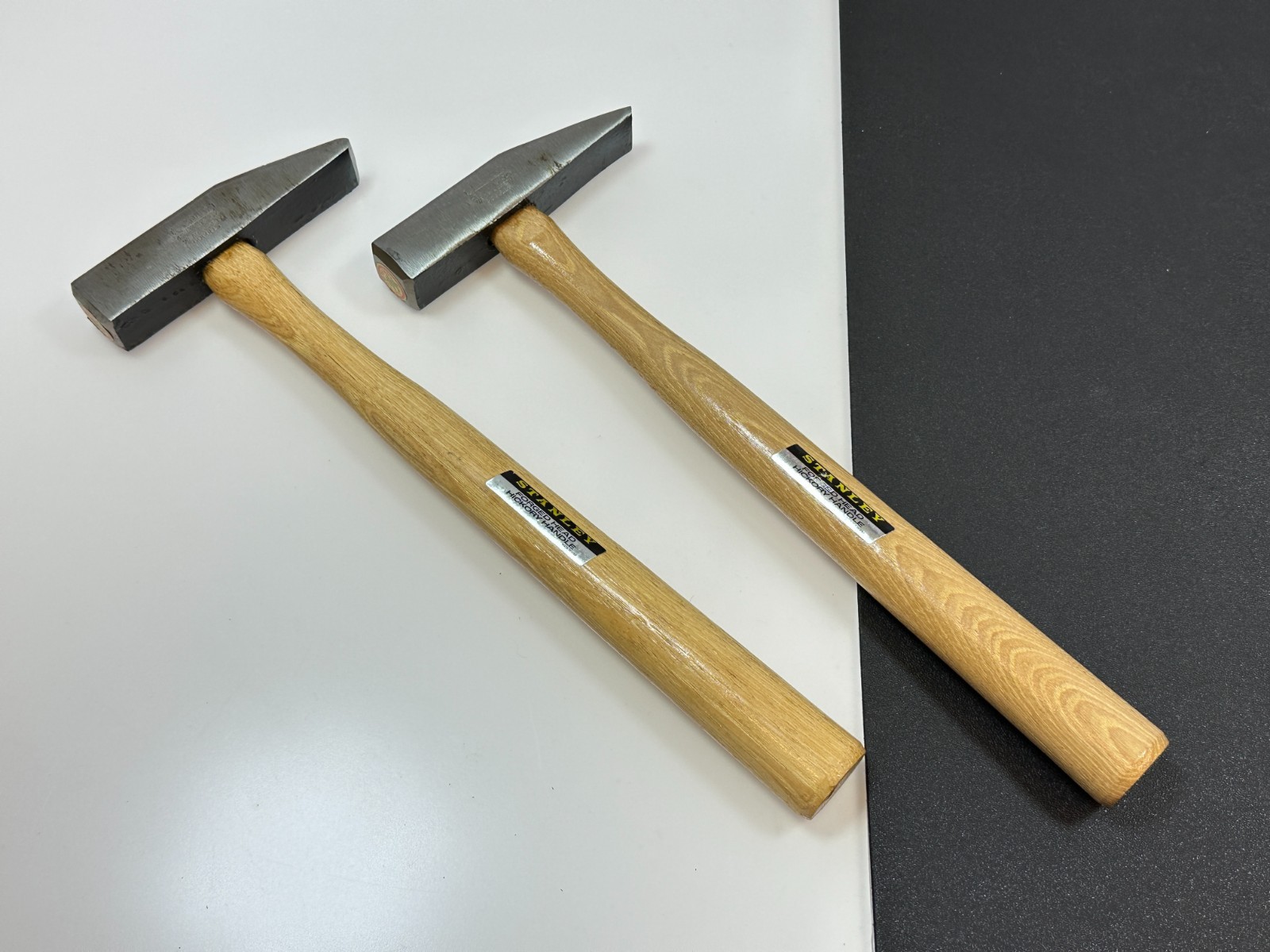 Stanley Tools USA 453 2pc 16oz Tinners Hammer Lot with Hickory Handle (NOS VTG)