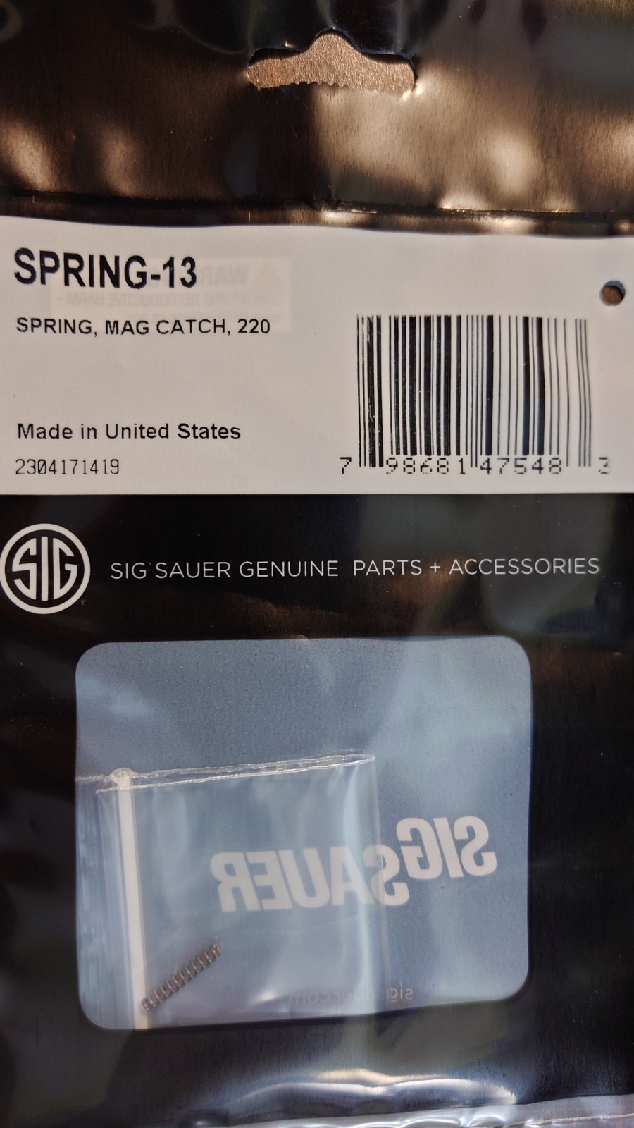 Sig Sauer Mag Catch Spring P220 - SPRING-13