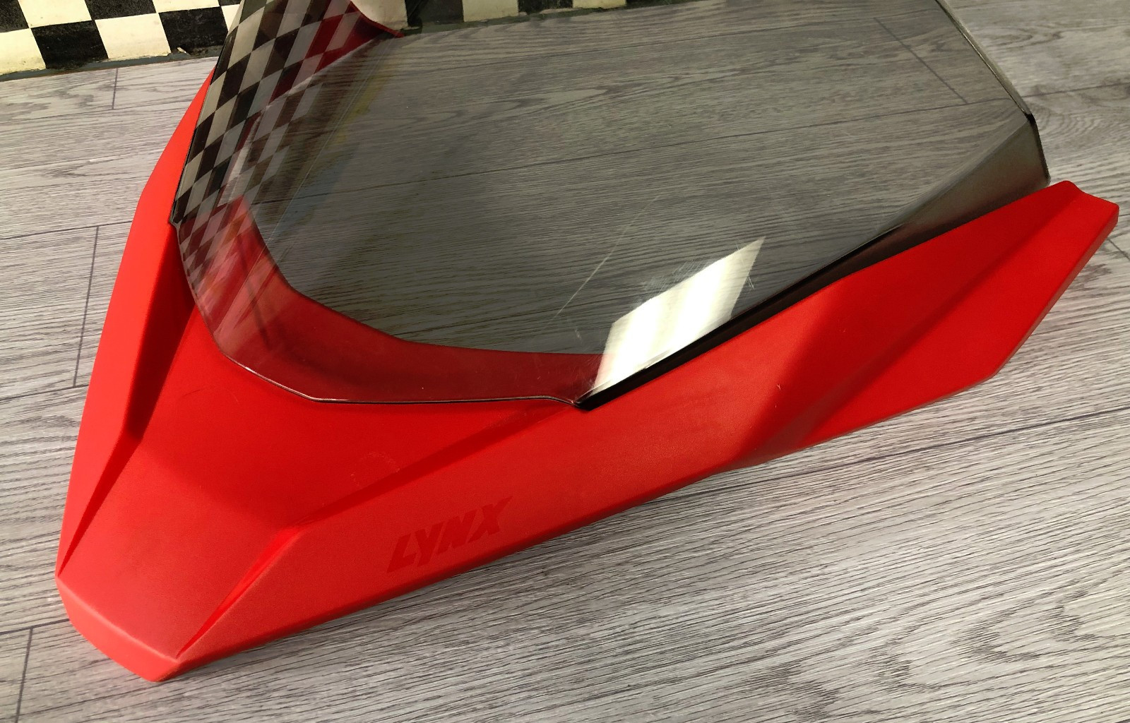Ski-Doo OEM Clear Windshield w/ Red Mount BRP LYNX Low
