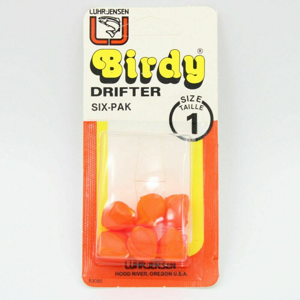 Luhr Jensen Birdy Drifter Bobbers 6 Pack Orange Size 1 4088-001-093