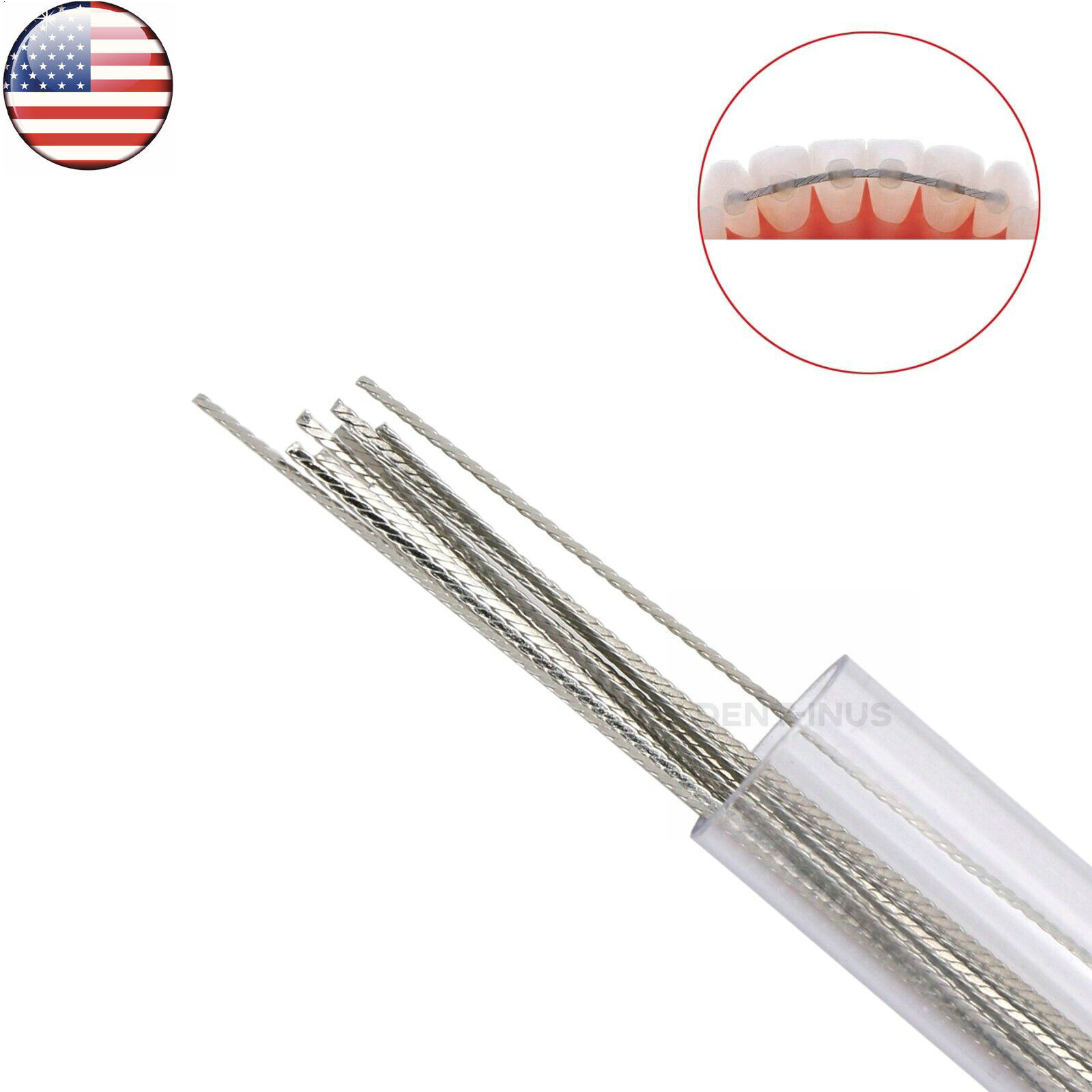 US Dental Orthodontic Retainer Wire Stainless Steel Flat Lingual 0.010"x0.028"