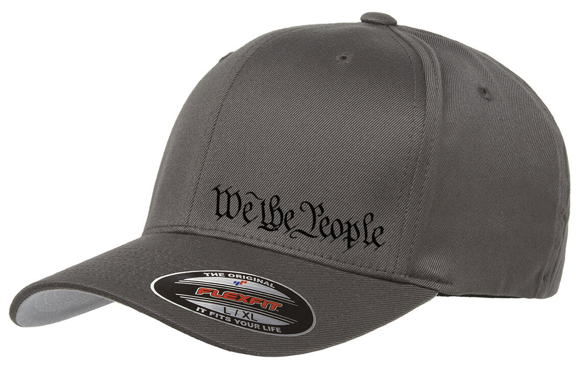WE THE PEOPLE 2nd AMENDMENT GUN PATRIOT 6277 FLEXFIT HAT *FREE SHIPPING in BOX*
