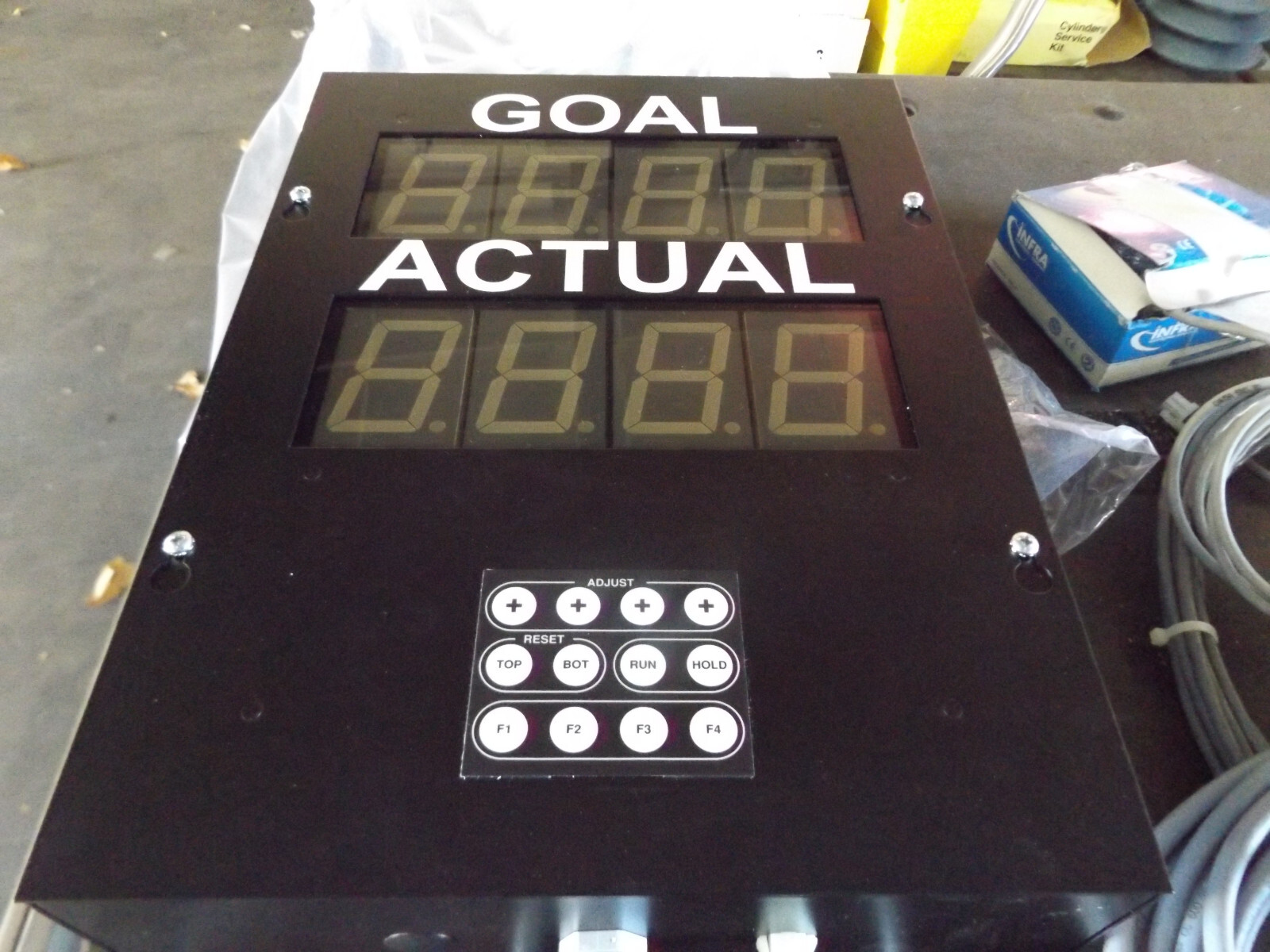 WHOLESLAE SIGNAWORKS GOAL-ACTUAL DISPLAY WITH INFRA FQ06P SENSOR W 2 CONTROL BOX