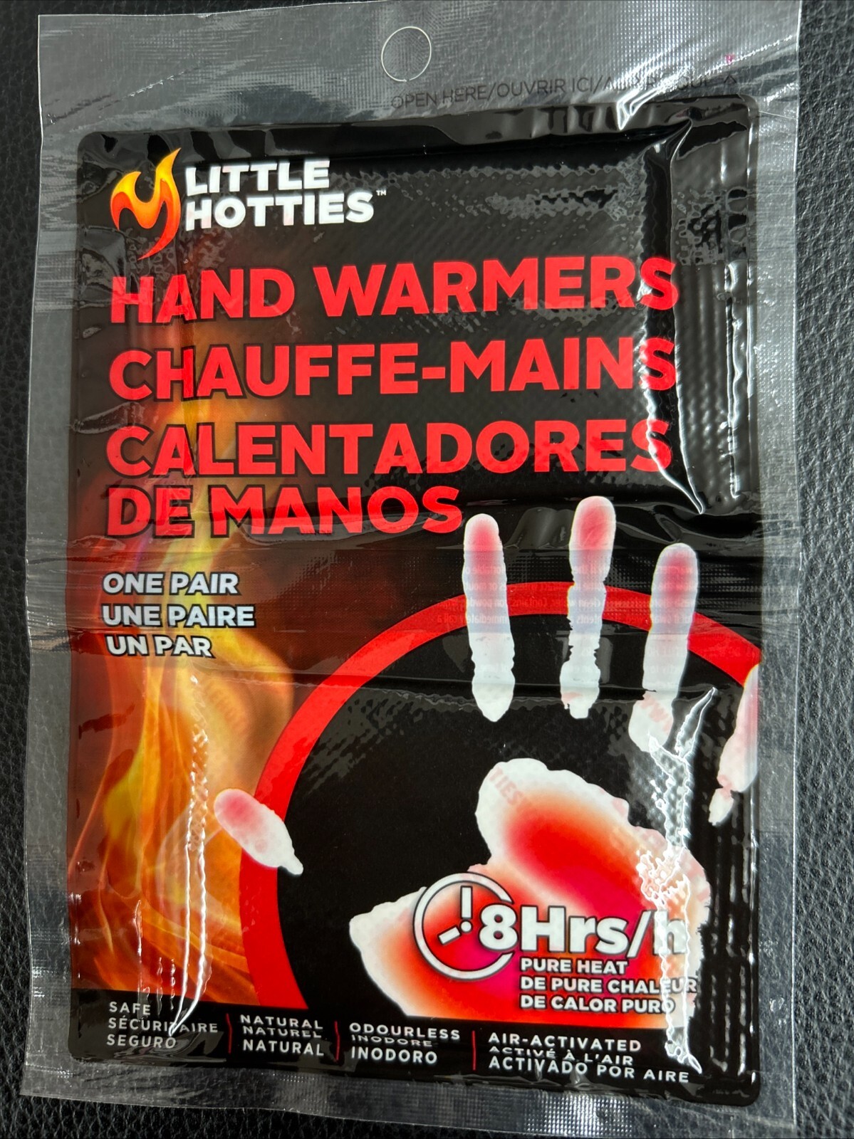 10 Pair Little Hotties Air Activated Hand Warmers 8 hours heat Exp '27 FREE SHIP