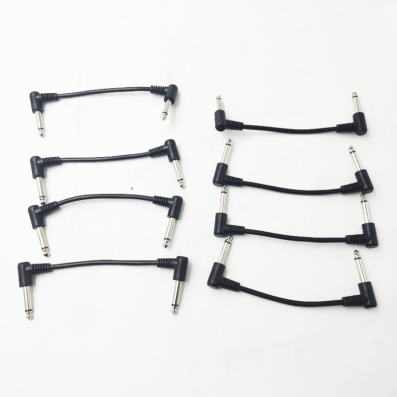 Pack of 8 Guitar Patch Cable 1/4" Patch Cables For Effect Pedal US Fast Shipping