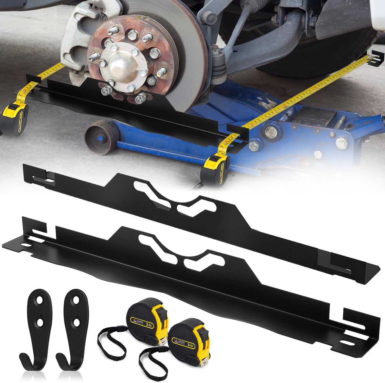 Wheel Alignment Tool Black Toe Alignment Tool Plates for Vehicles Automotive....