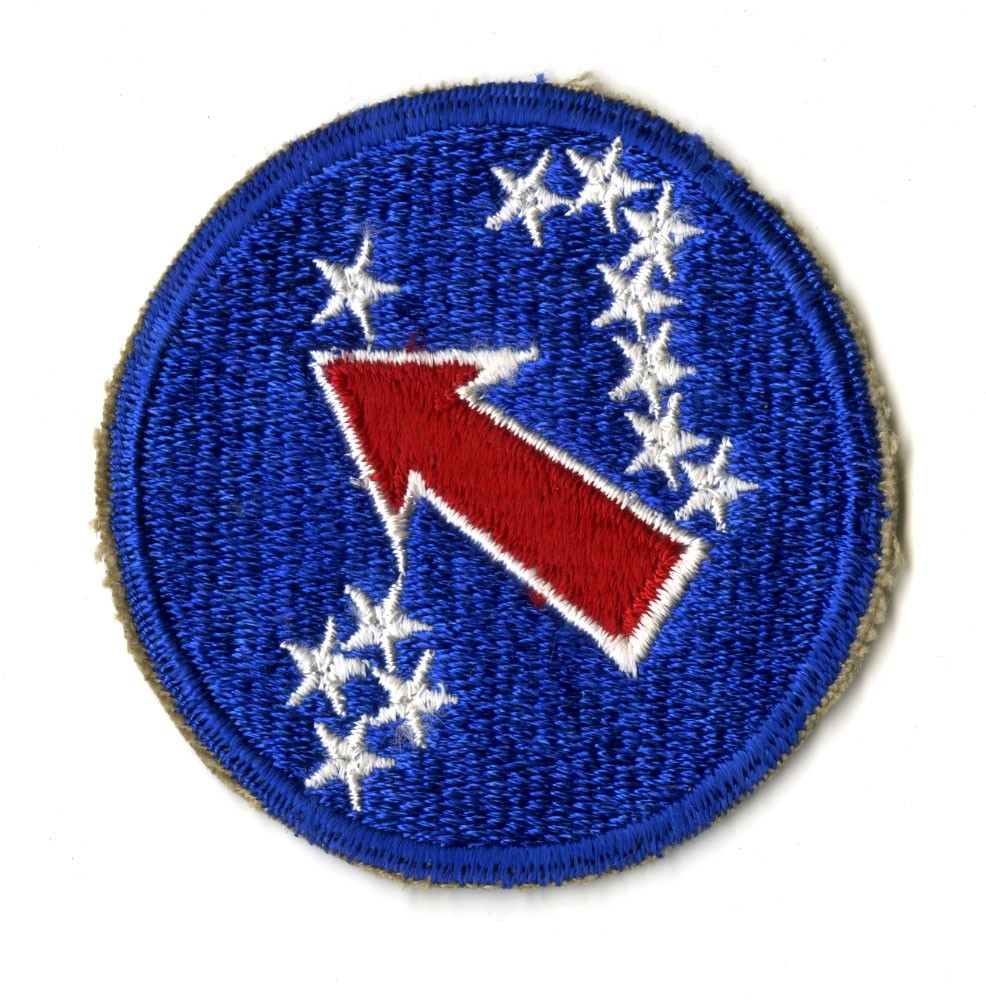 US Army Pacific Ocean Areas White Back Patch WWII Vintage