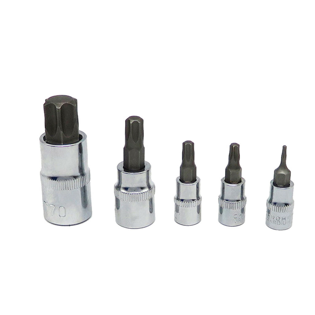 60Pcs Master Torx Bit Socket External Torx Socket Set | S2 and Cr-V Steel
