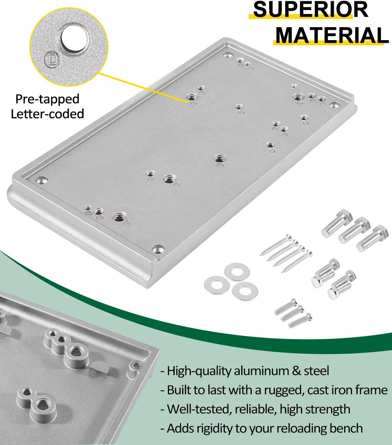 Accessory Base Plate-3 9282 for RCBS Almost All Presses and Reloading Equipment