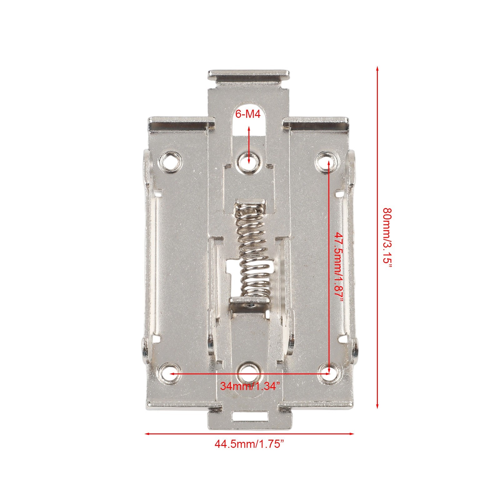 1*Solid State Relay DIN Rail Mounting Bracket Electroplating Stainless Steel