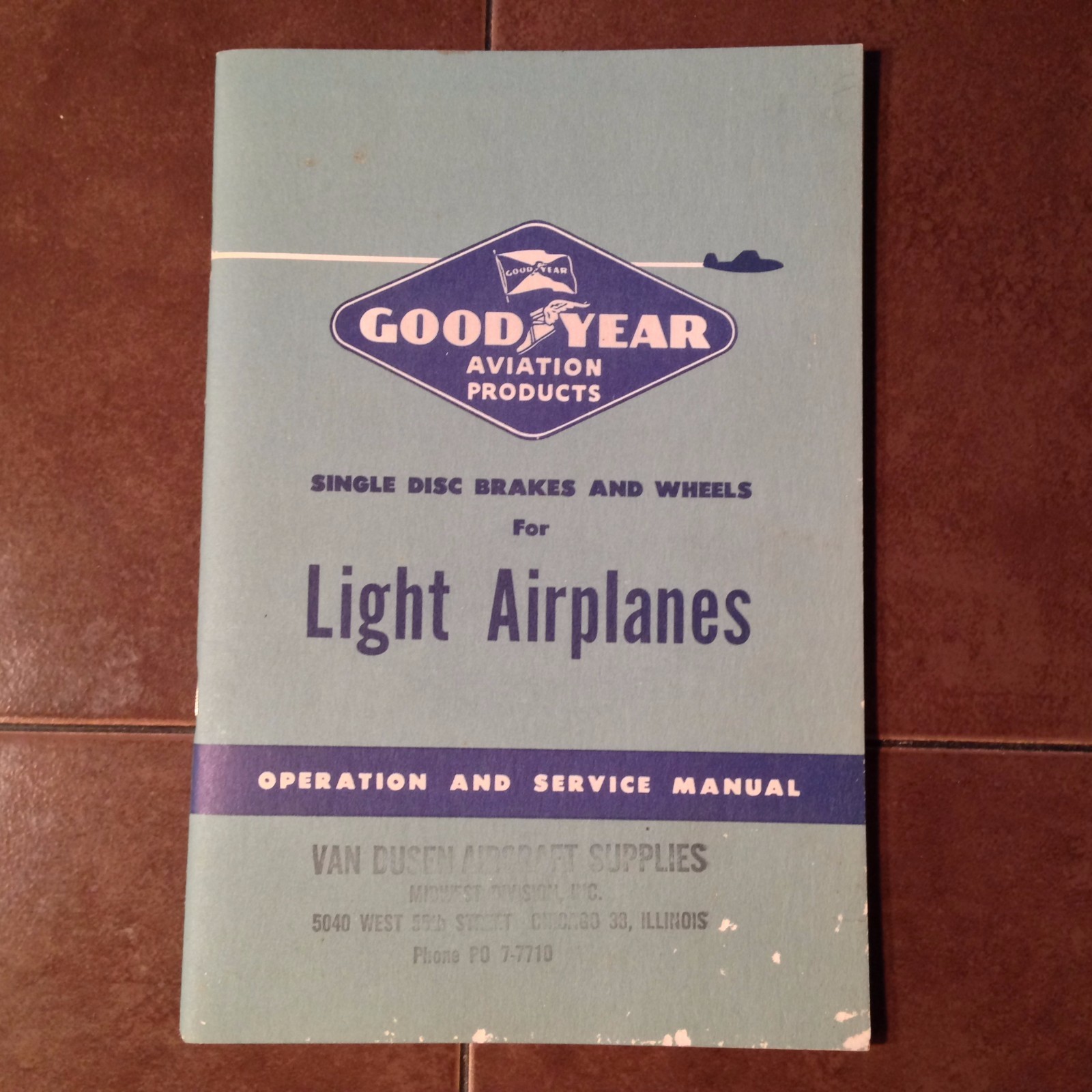 Goodyear Single Disc Brakes & Wheels Service Manual for Light Airplanes