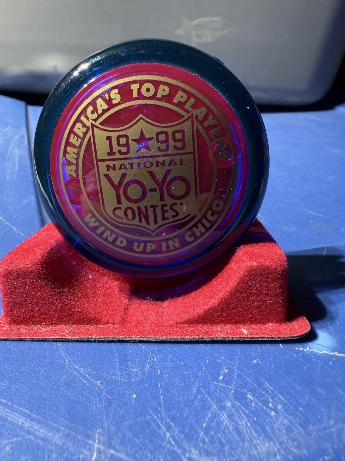 Yomega Raider 1999 NATIONAL YOYO CONTEST Americas Top Players Green & Blue