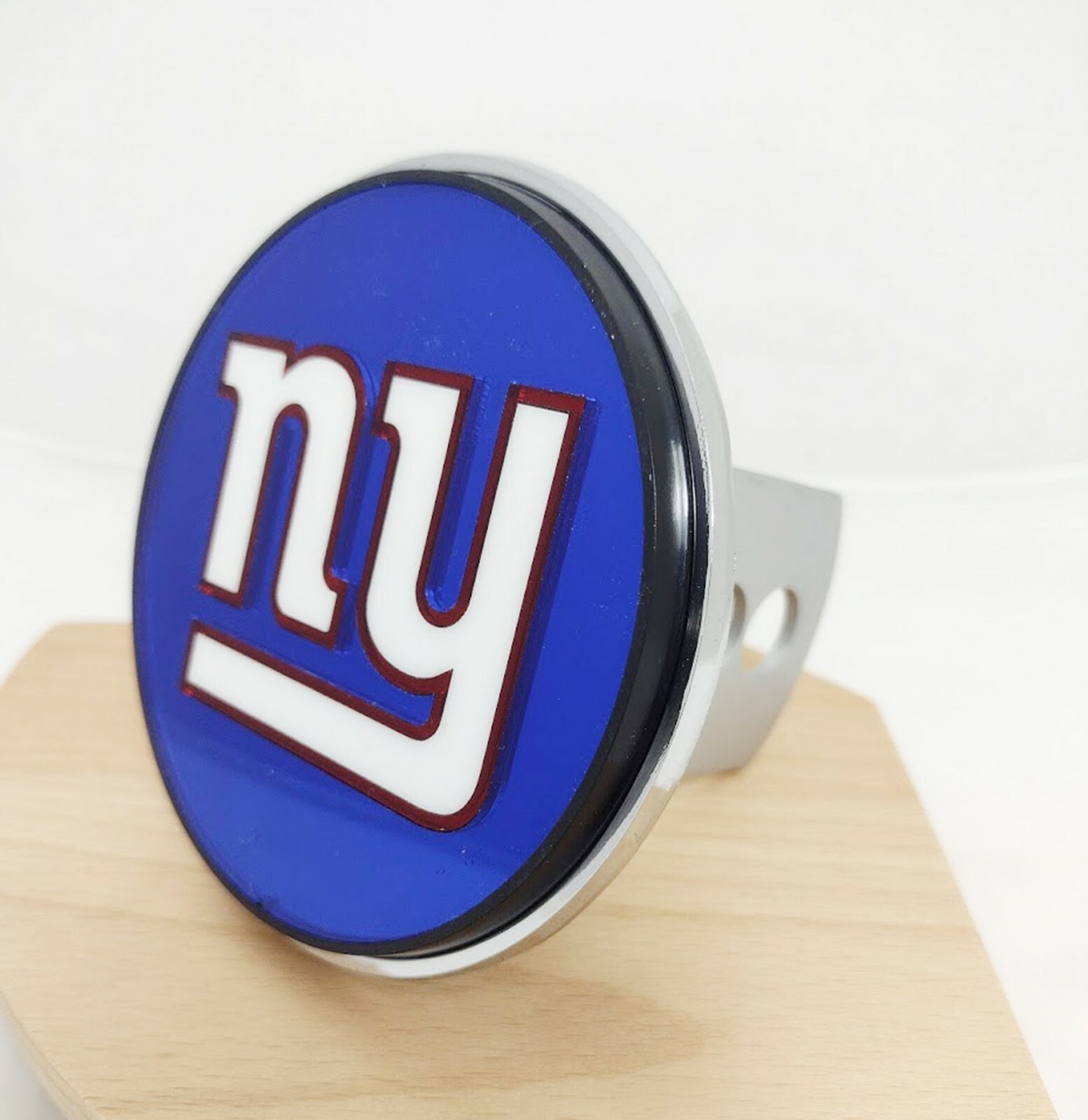 New York Giants Laser Cut Metal Trailer Hitch Cover - NFL