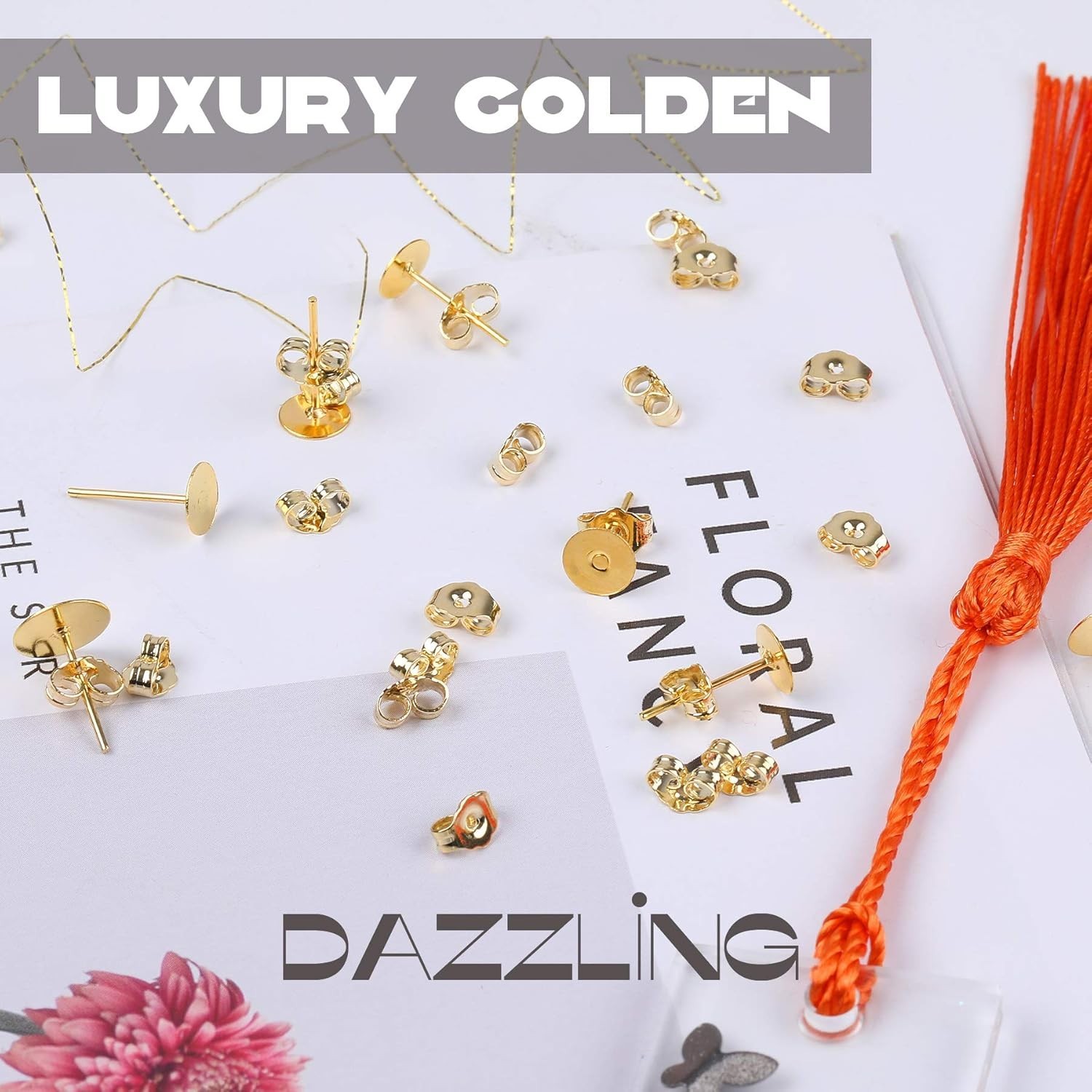 30x Gold Plated Earring Backs - Perfect Replacement for Lost Earring Posts
