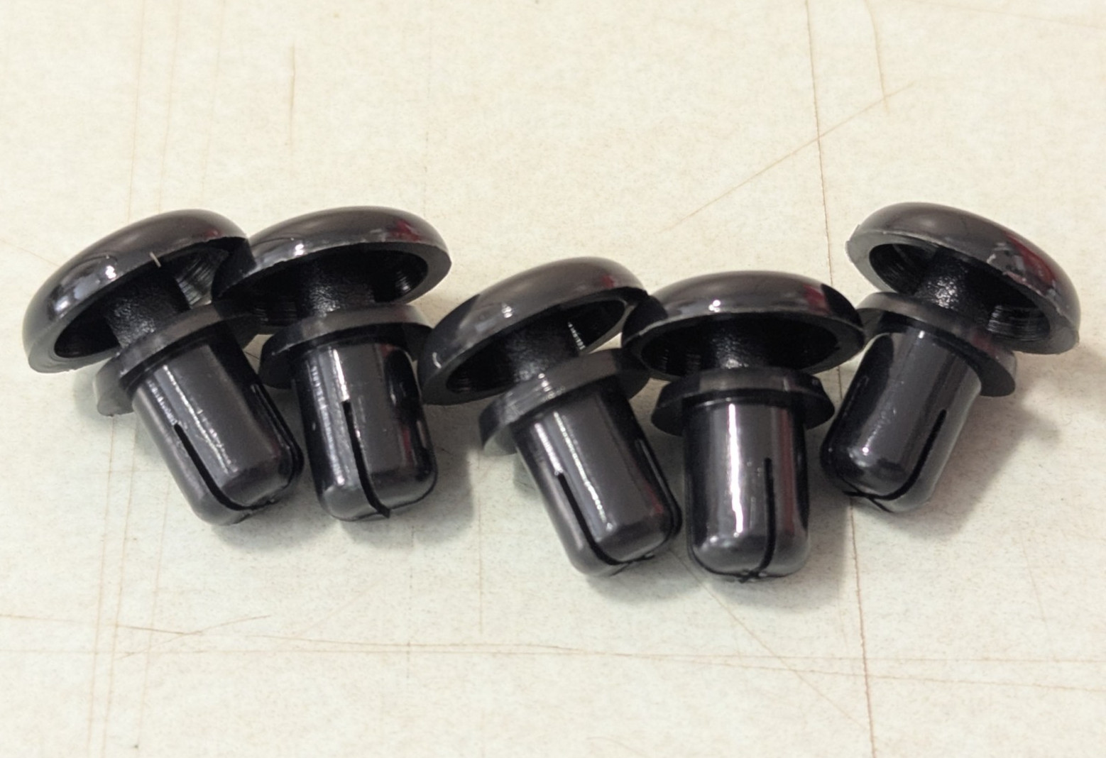 Lot of 5 Genuine Arctic Cat Plastic Windshield Rivets 1623-677 NEW OEM