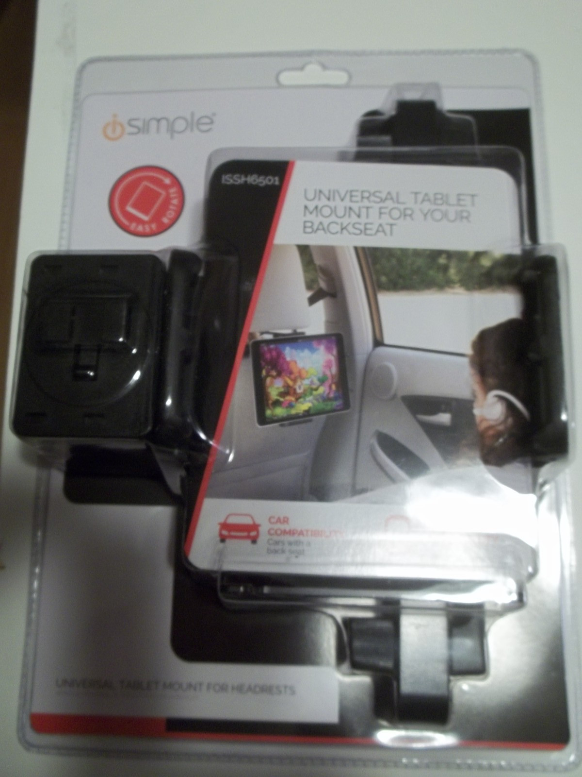 iSimple Universal Headrest Tablet Mount (ISSH6501)