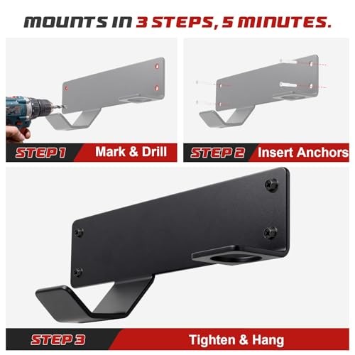 Jack Stand Wall Mount Rack Organizer, Heavy Duty Hydraulic Trolley Jack