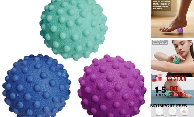 Foot Massage Ball Myofascial Release, Pain Relieve from Plantar 3 Massage Ball