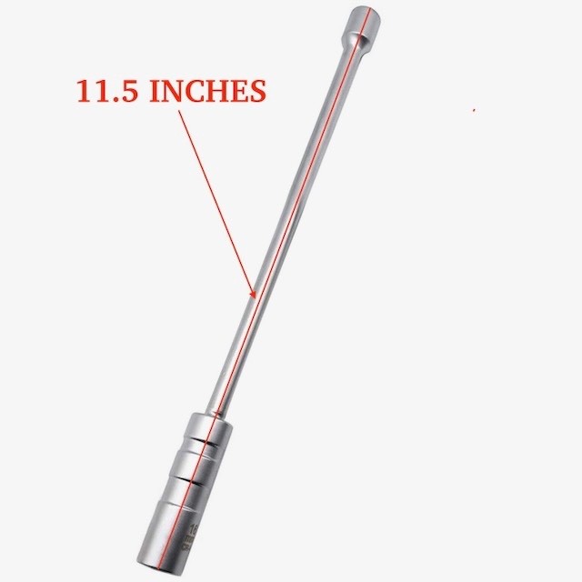 11.5" Magnetic Swivel Spark Plug Socket 5/8" 16mm Thin Wall 3/8" Drive CR-V