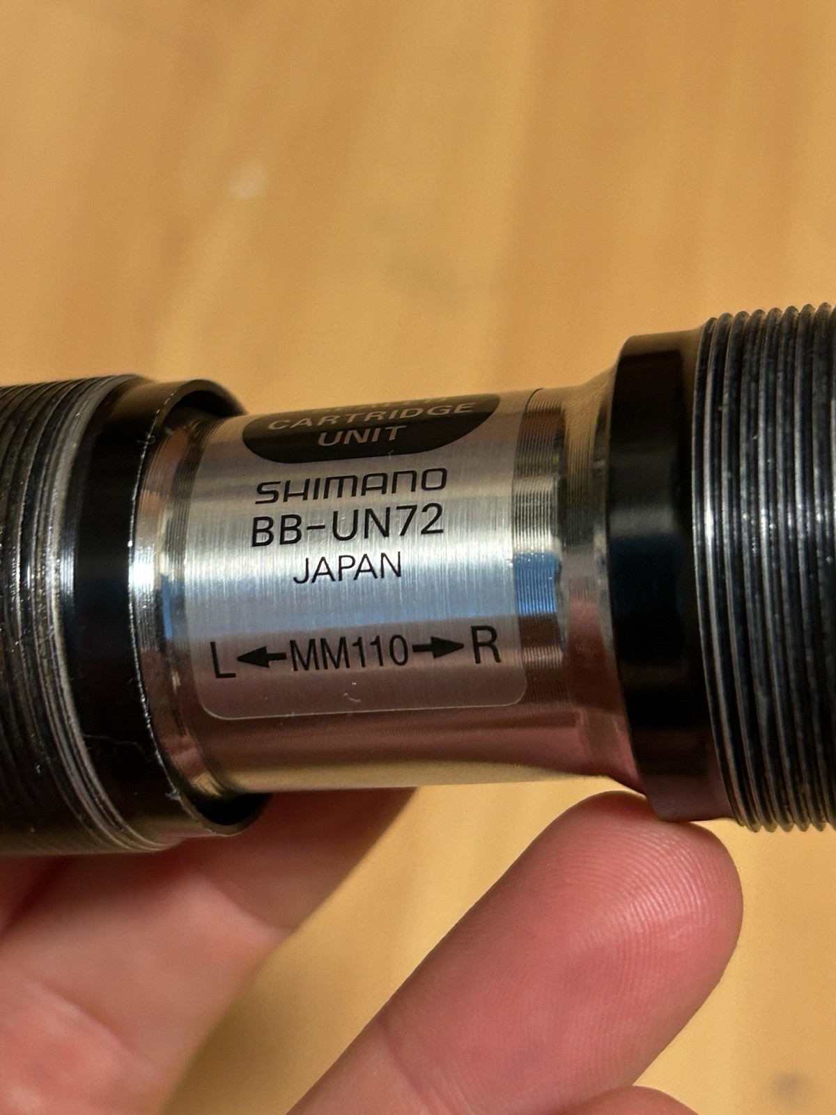 Vintage Shimano XT BB-UN72 Bottom Bracket Square Taper 68 x 110 English BSA