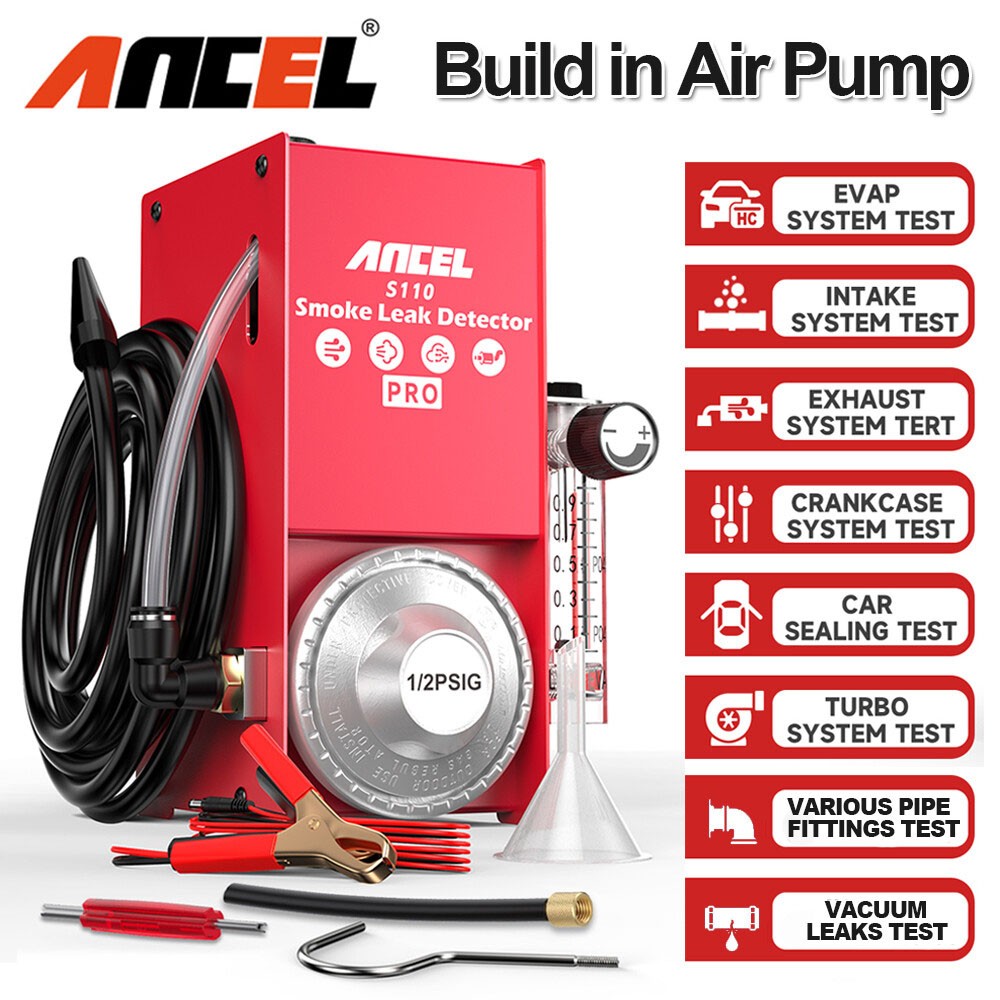 ANCEL S110 PRO EVAP Smoke Machine Car Leak Dector Vacuum Pipe Leak Diagnostic
