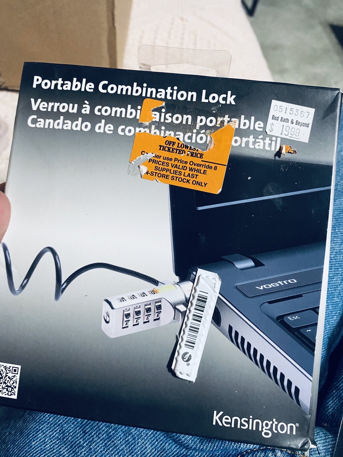 Brand New Kensington K64670US Portable Combination Laptop Lock 6FT Cord