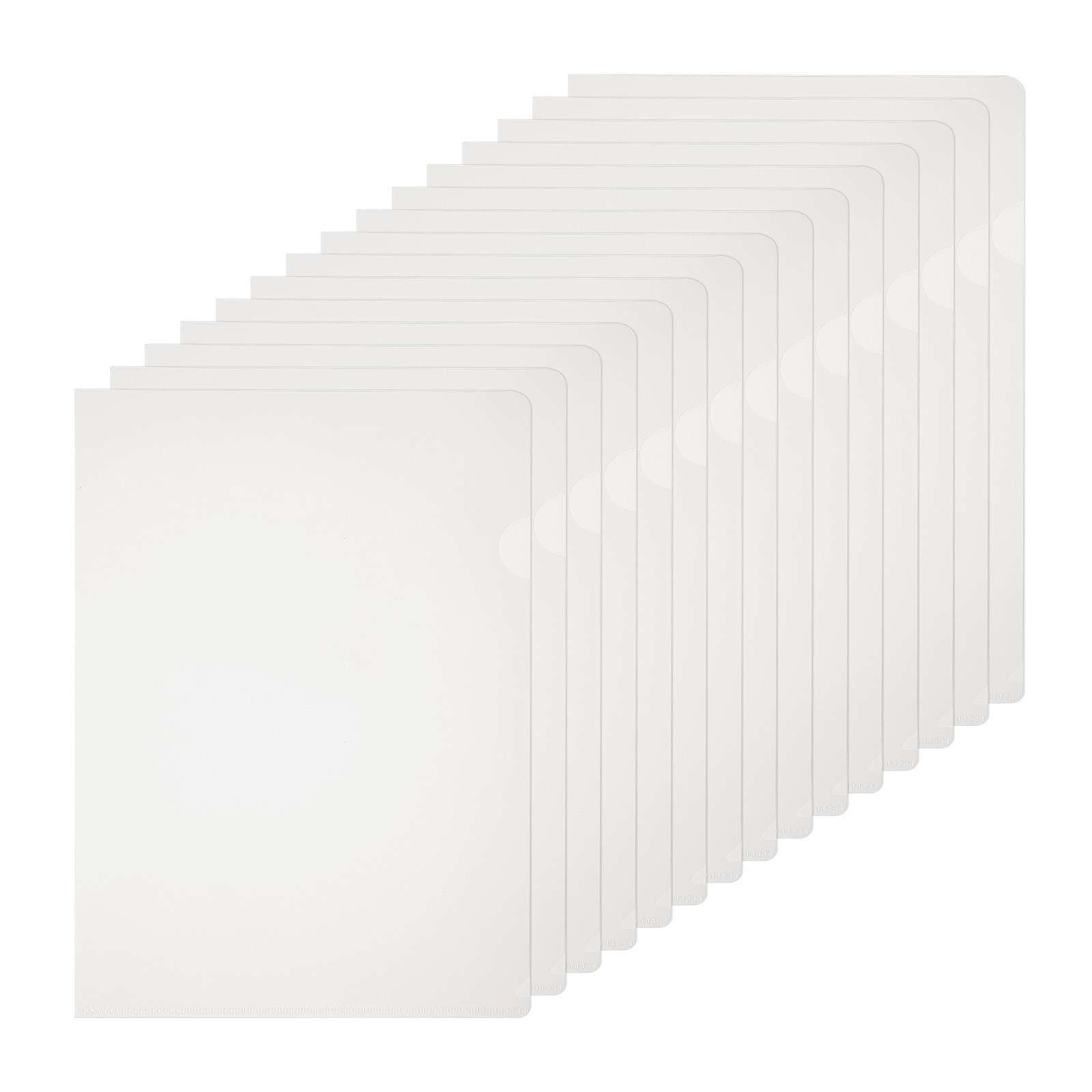 A4 Plastic Folders, 40 Pack Clear Folders l Type Pockets Documents, White