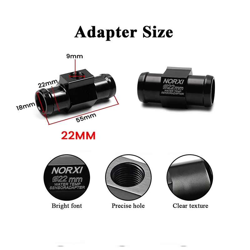 Motorcycle car etc.temperature Thermomete Voltage Time LED Display 3 in 1 Meter
