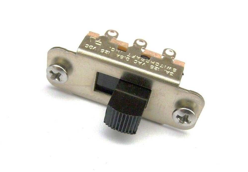NEW - Switchcraft On-On Slide Switch For Jaguar, Jazzmaster - BLACK