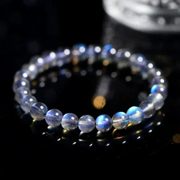 Moonstone 6MM Round Beads Handmade Healing Reiki Stretchy Unisex Bracelet Gifts