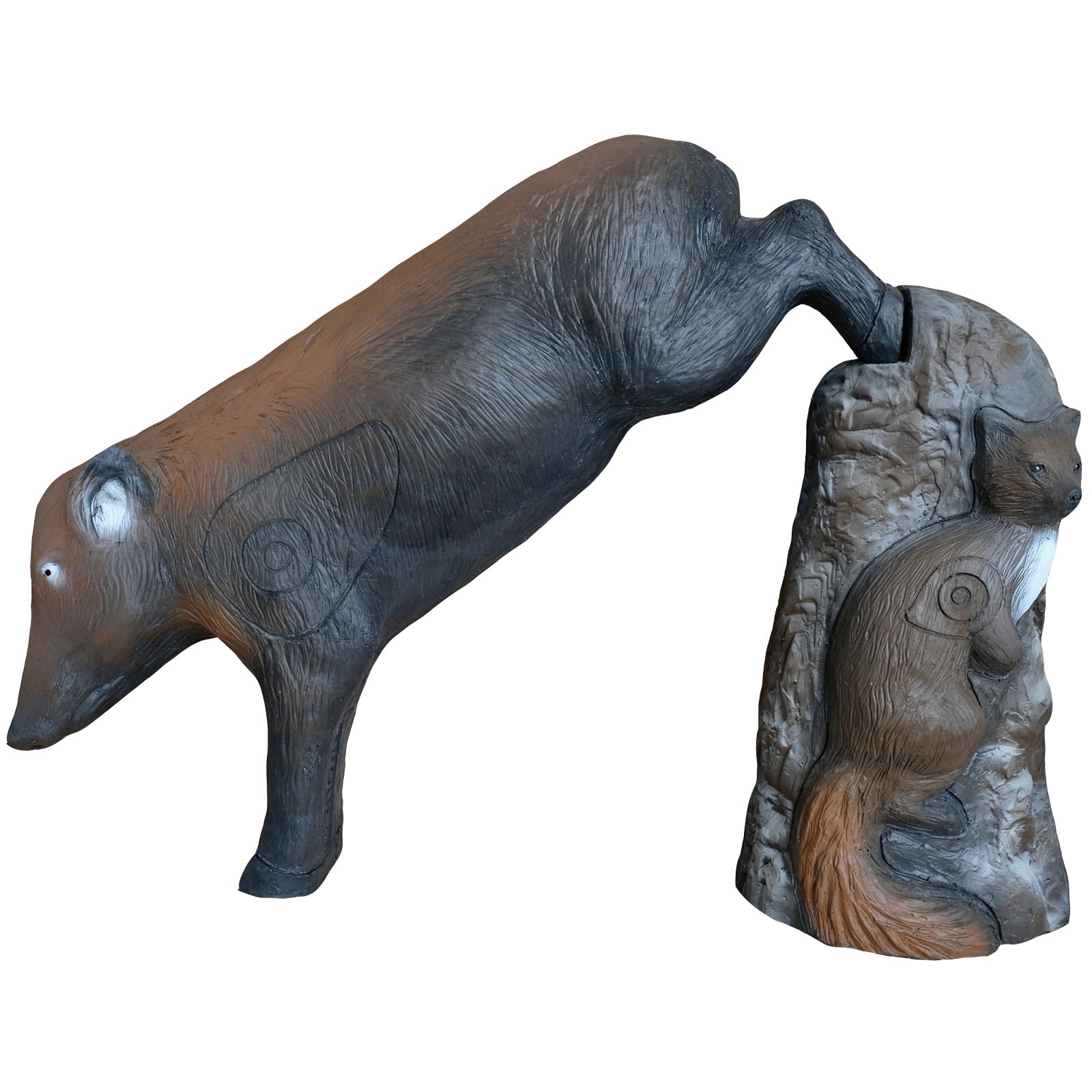 Leitold 3D Animal Boar Jumping With Stone