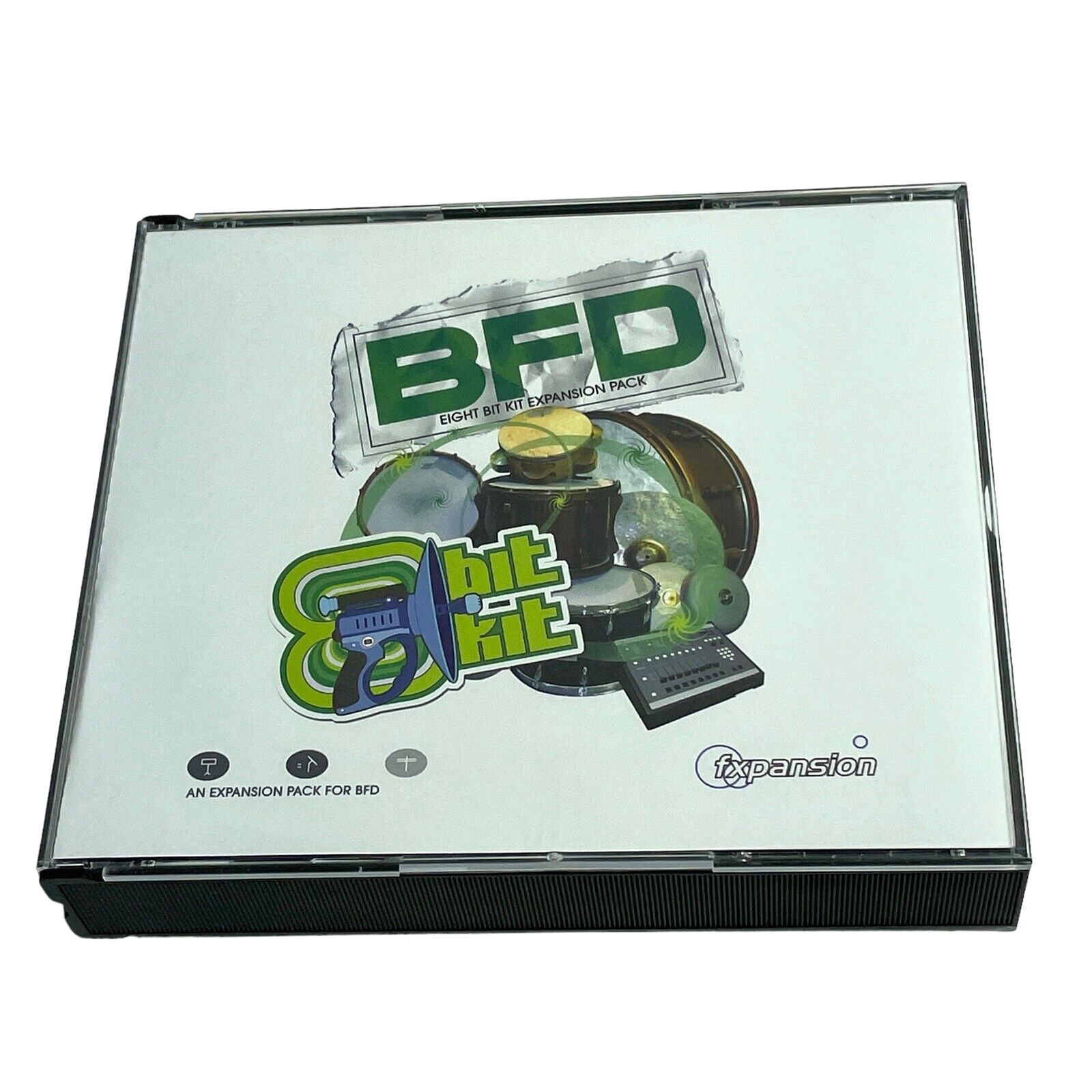 BFD Eight Bit Expansion Pack Software Drum Module System 3 Disc DVD