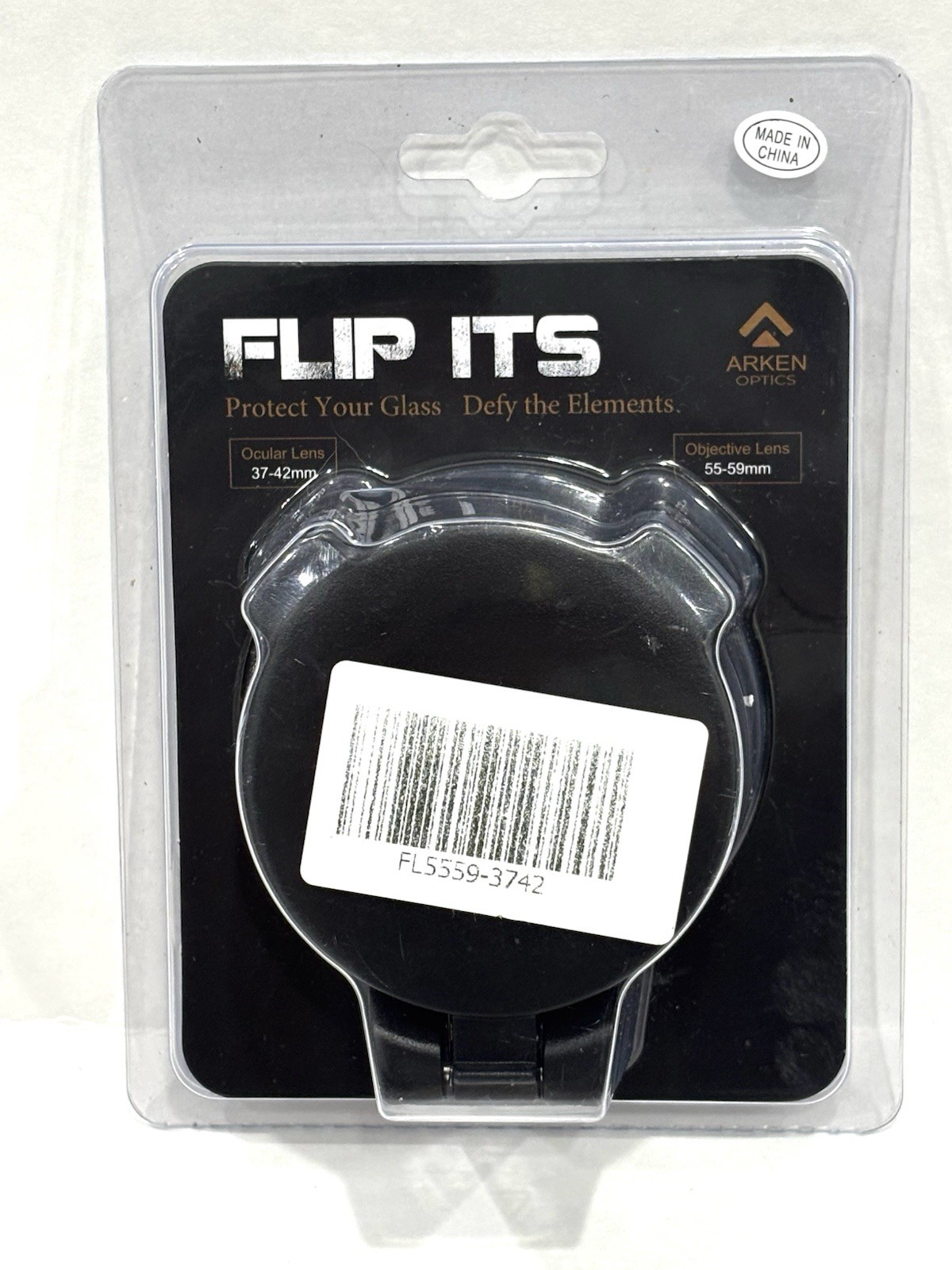 Arken Optics Flip Its Scope Lens Covers 37-42mm & 55-59mm Black New