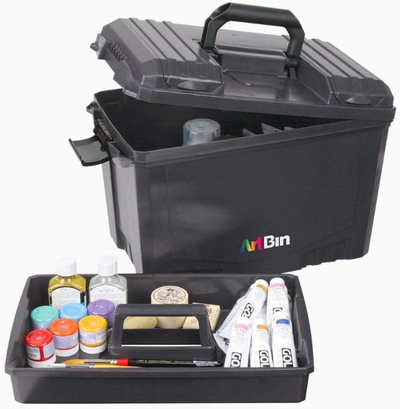 Artbin 6917AB Sidekick XL Carrying Case, Portable Art & Craft Organizer with Han
